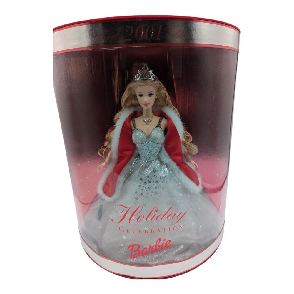 Vtg Special 2001 Edition Holiday Celebration Barbie Doll Mattel In Box #50304 - Picture 1 of 8